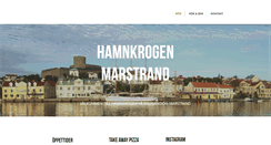 Desktop Screenshot of hamnkrogenmarstrand.se