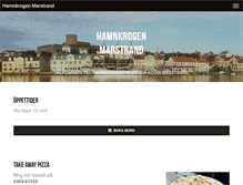 Tablet Screenshot of hamnkrogenmarstrand.se